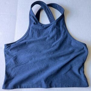 Beyond Yoga Spacedye Studio Cropped Tank navy blue Size large racer back